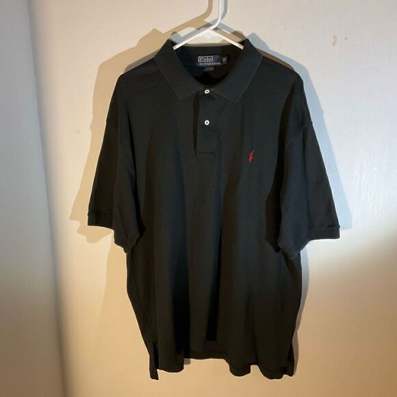 Polo Ralph Lauren 100% Cotton Polo Shirt, Black. Size 1XB Big - Picture 3 of 15